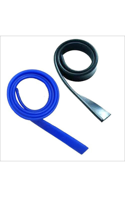 Replacement rubber for squeegees and window cleaners