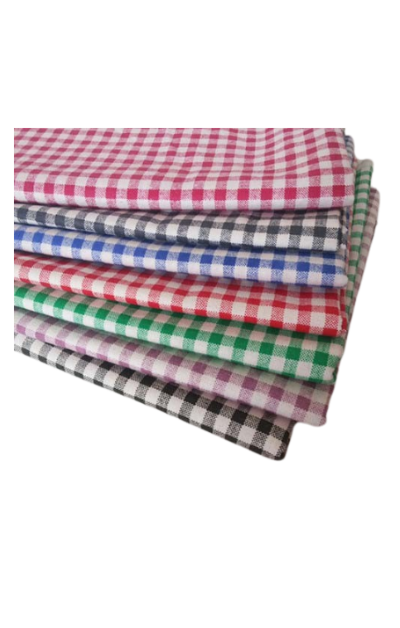 Checkered cloth fabric in various colors"
