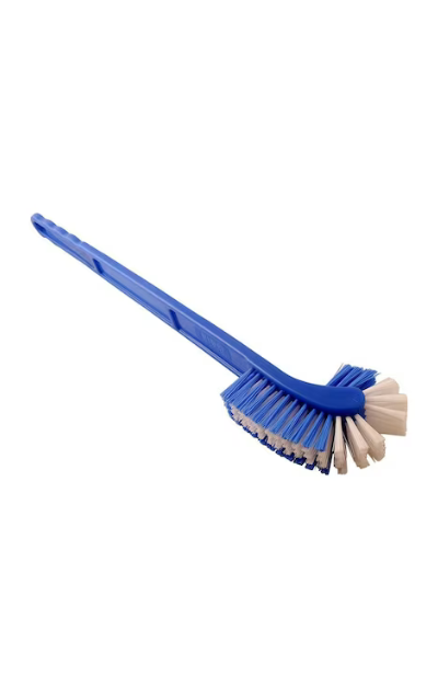 Double hockey toilet brush for thorough cleaning"