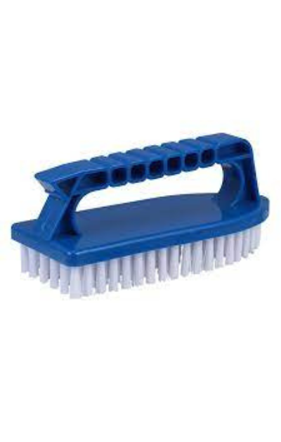 Tile brush for cleaning grout and tile surfaces"