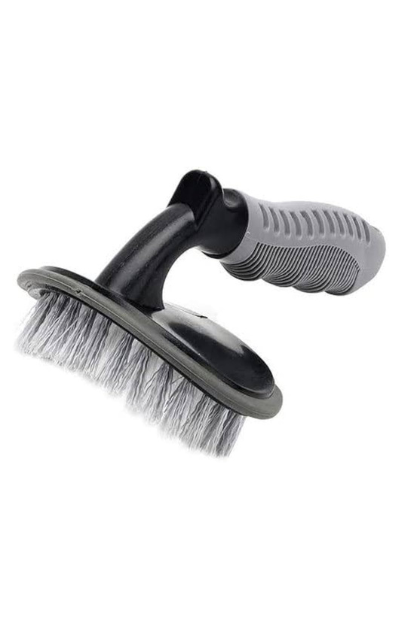 Tyre brush for cleaning car tires"